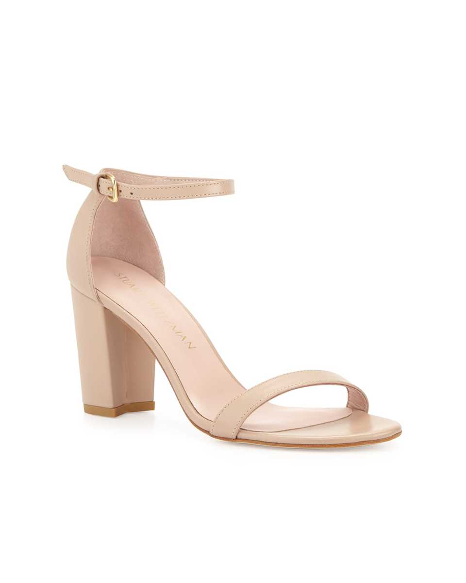 Nearlynude Leather Ankle-Strap Sandals